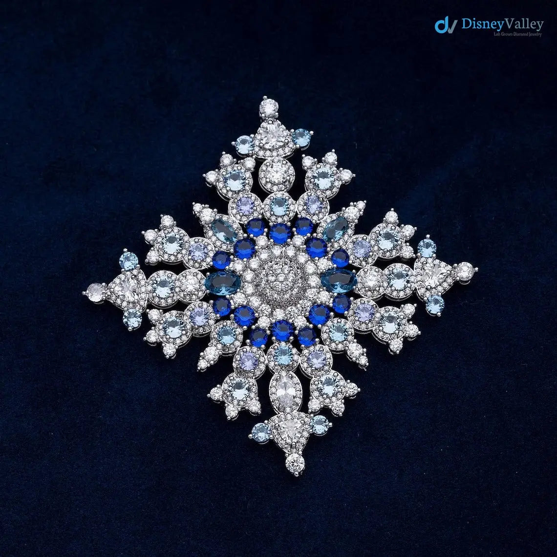 Queen Elizabeth’s Sapphire Canadian Snowflake Brooch DisneyValley Main image