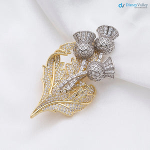 Queen Elizabeth’s Scottish Thistle Brooch, Rose Brooch for England, The Daffodil Brooch DisneyValley