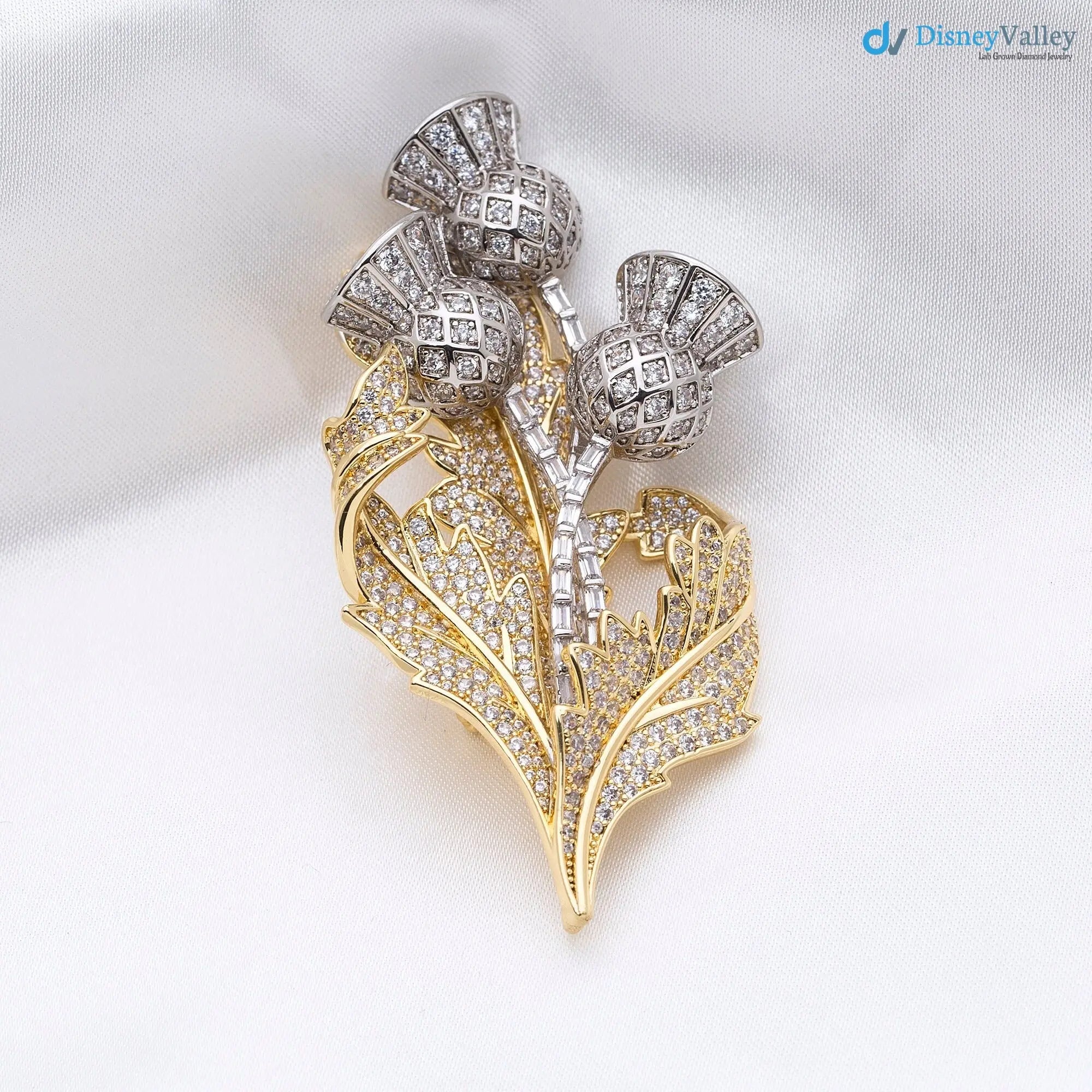 Queen Elizabeth’s Scottish Thistle Brooch, Rose Brooch for England, The Daffodil Brooch DisneyValley