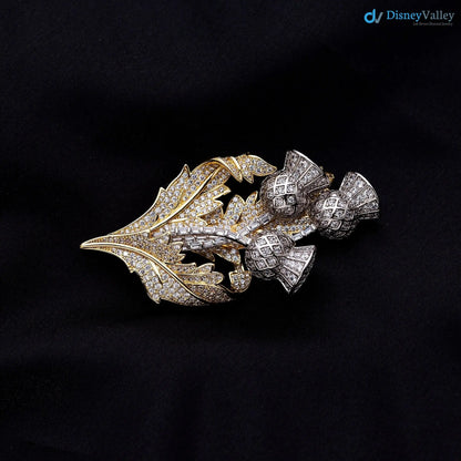 Queen Elizabeth’s Scottish Thistle Brooch, Rose Brooch for England, The Daffodil Brooch DisneyValley