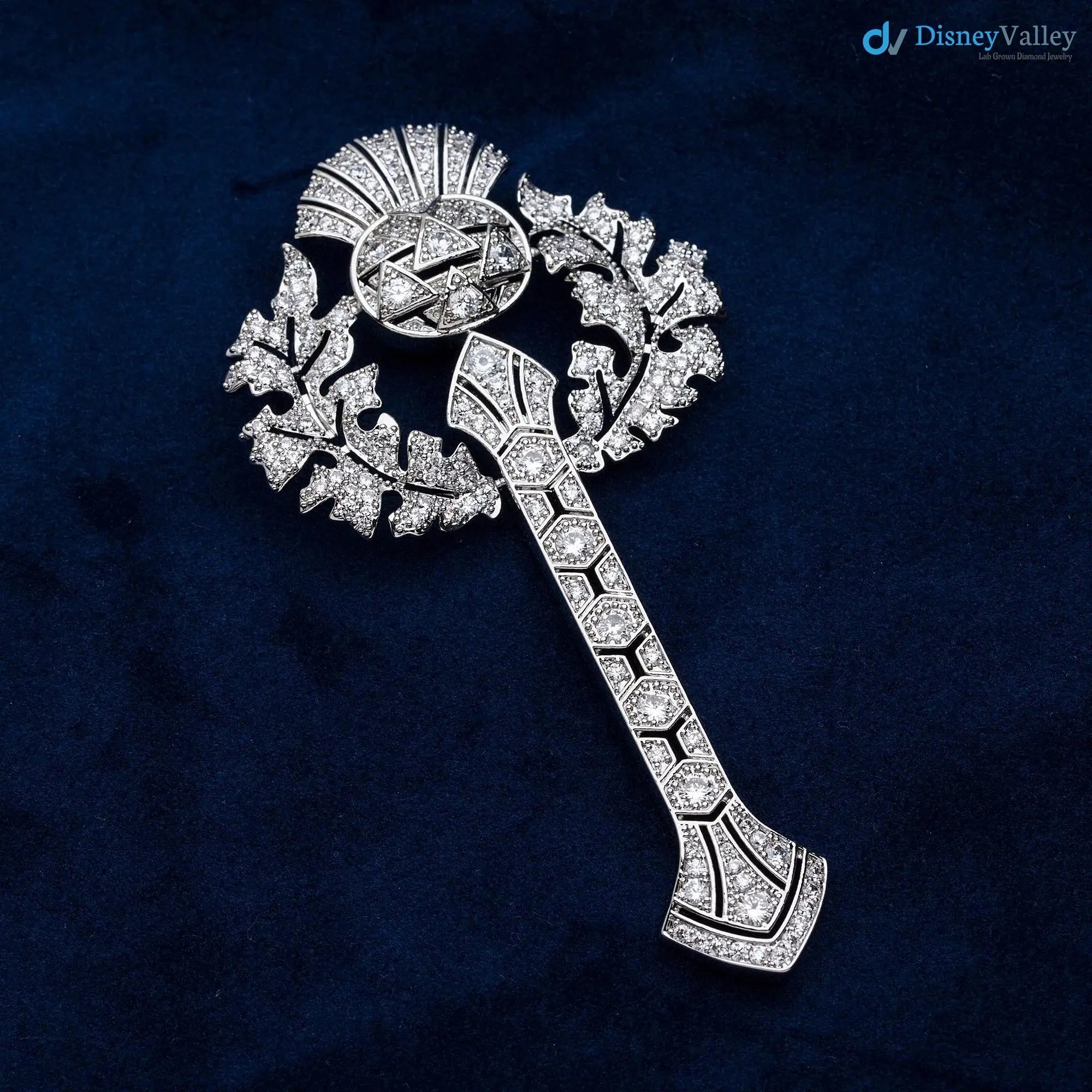 Queen Mary’s FULL SIZE Scottish Thistle Brooch Floral Basket Brooch DisneyValley