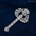 Queen Mary’s FULL SIZE Scottish Thistle Brooch Floral Basket Brooch DisneyValley
