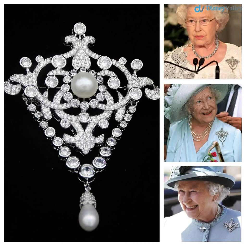 Queen Queen Elizabeth 11 Victoria’s Golden Jubilee Brooch, Royal Brooch DisneyValley