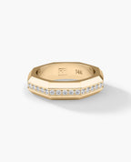 LINCOLN Gold Ring with 0.80ct Diamonds