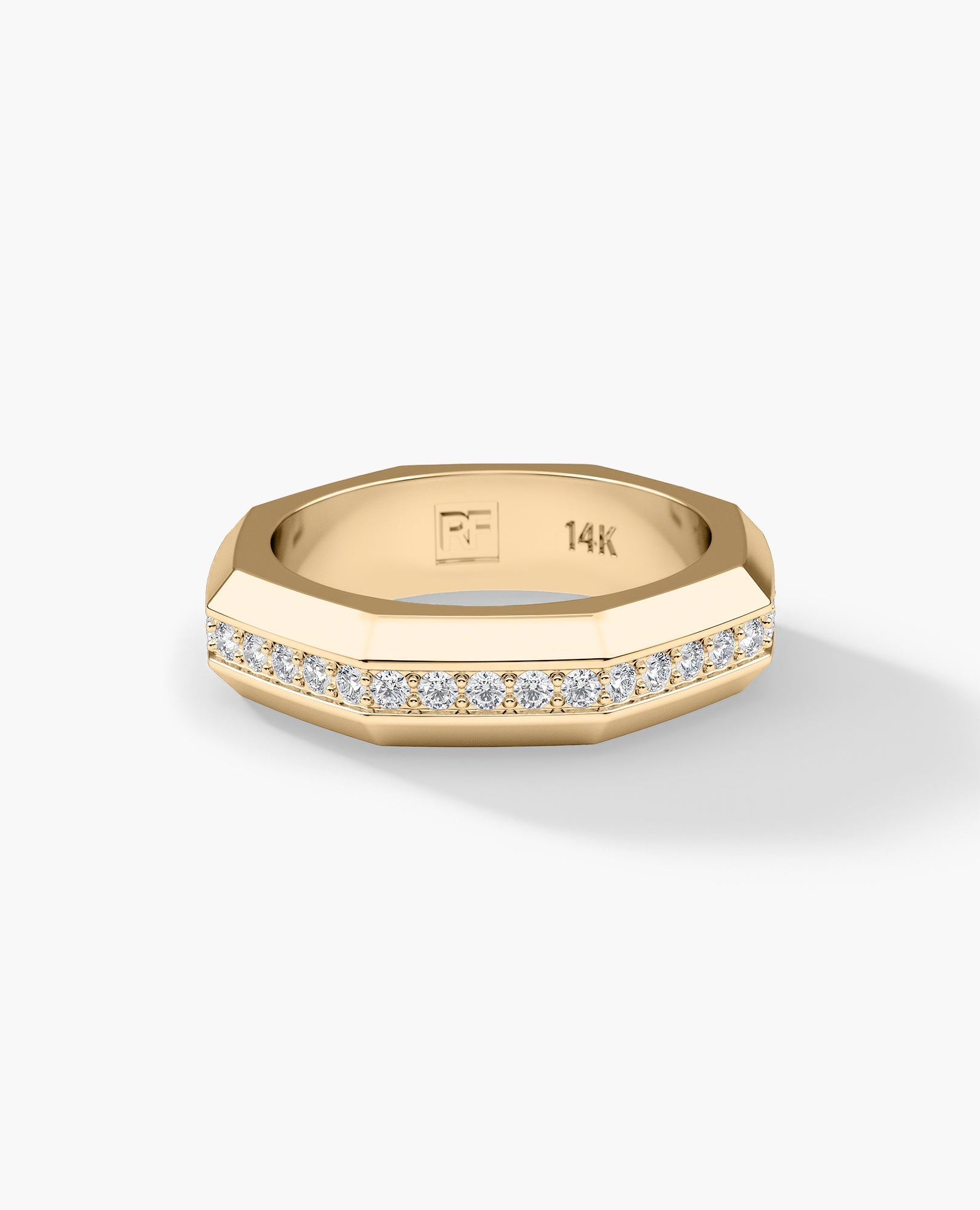 LINCOLN Gold Ring with 0.80ct Diamonds