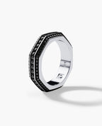 LINCOLN Gold Ring with 1.65ct Black Diamonds