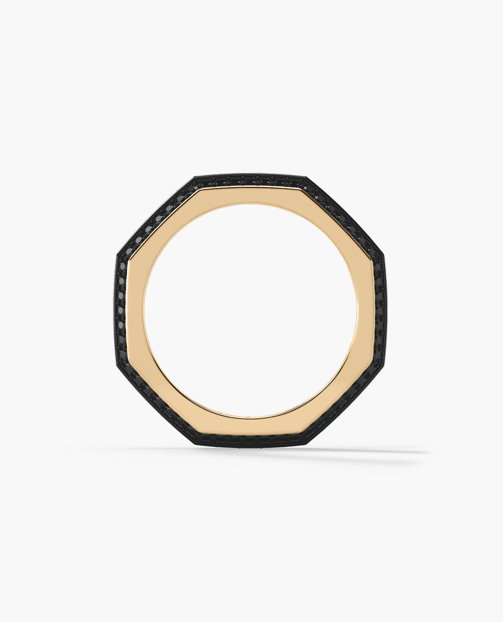 LINCOLN Gold Ring with 1.65ct Black Diamonds