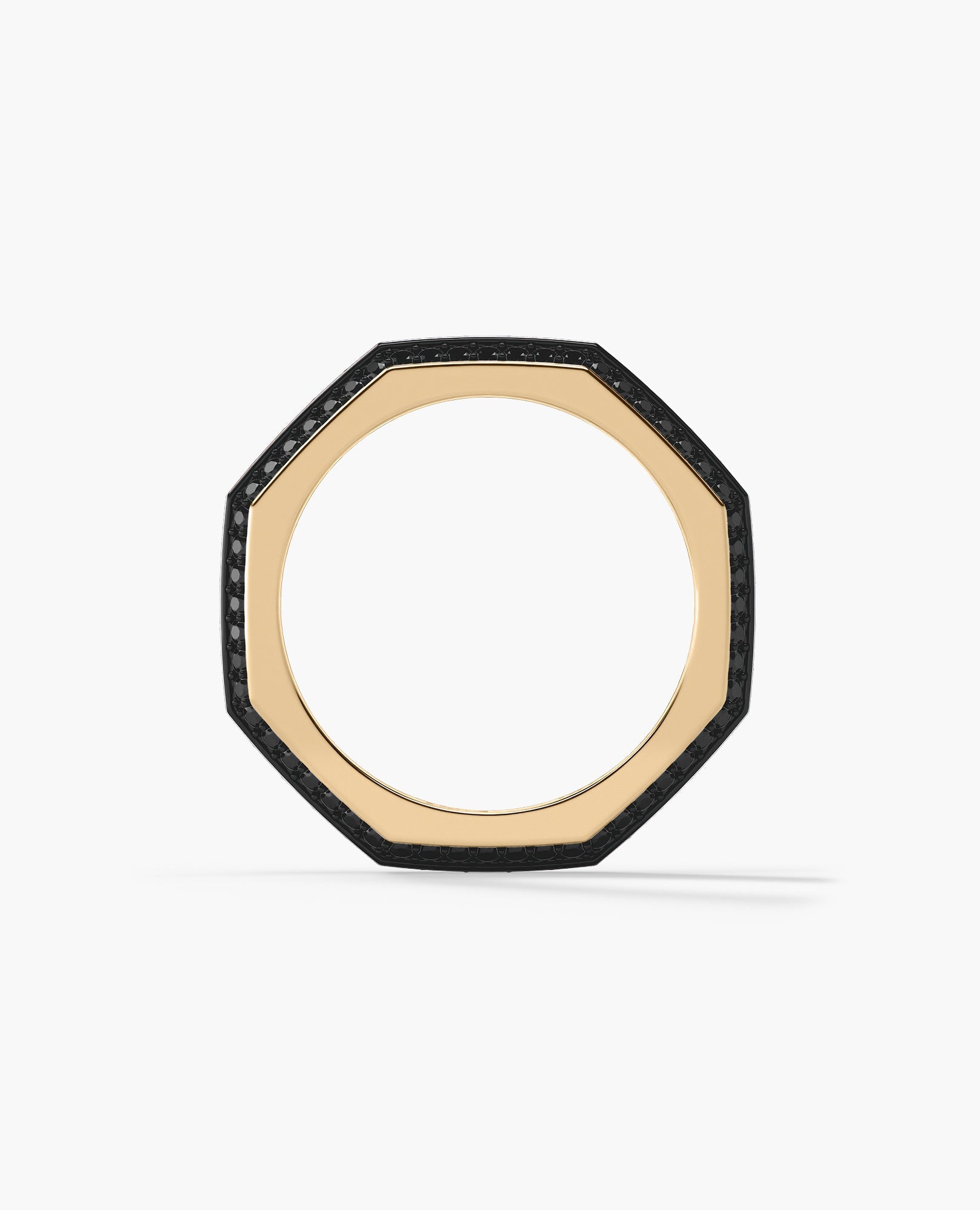 LINCOLN Gold Ring with 1.65ct Black Diamonds