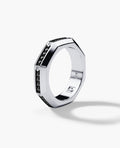LINCOLN Gold Ring with 0.60ct Black Diamonds