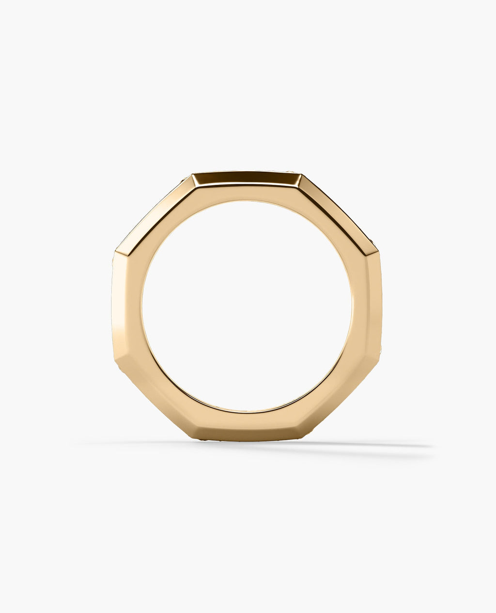 LINCOLN Gold Ring with 0.60ct Black Diamonds