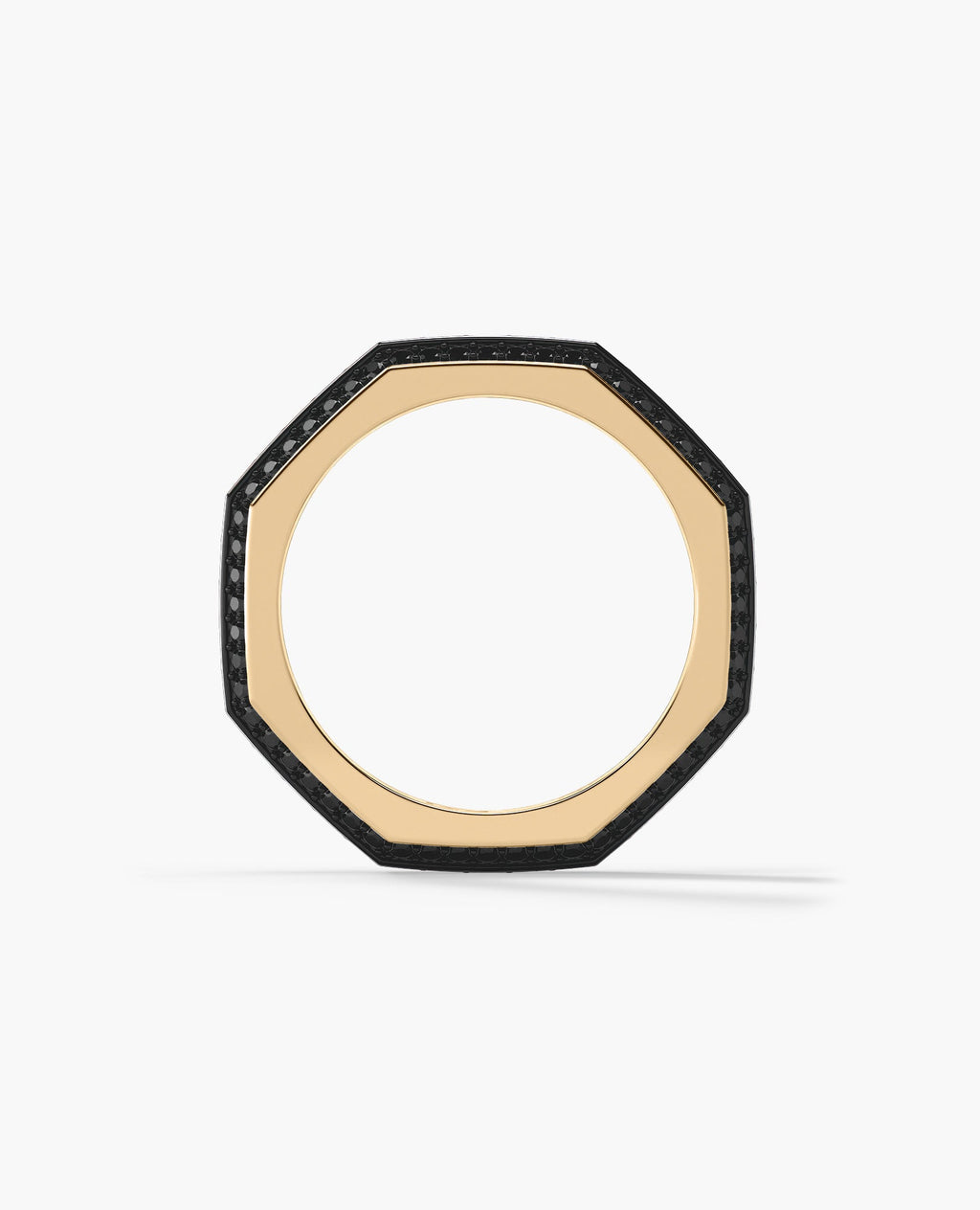 LINCOLN Gold Ring with 2.40ct Black Diamonds