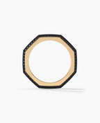 LINCOLN Gold Ring with 2.40ct Black Diamonds