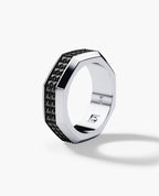 LINCOLN Gold Ring with 1.60ct Black Diamonds