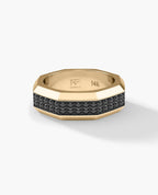 LINCOLN Gold Ring with 1.60ct Black Diamonds