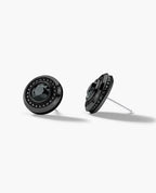 HALO EverBlak Gold Round Cut Single Stud Earring with 0.50ct - 1.35ct Black Diamonds