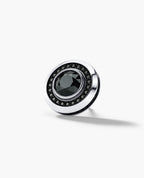 HALO Gold Round Cut Single Stud Earring with 0.50ct - 1.35ct Black Diamonds