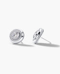 HALO Gold Round Cut Single Stud Earring with 0.50ct - 1.35ct Diamonds