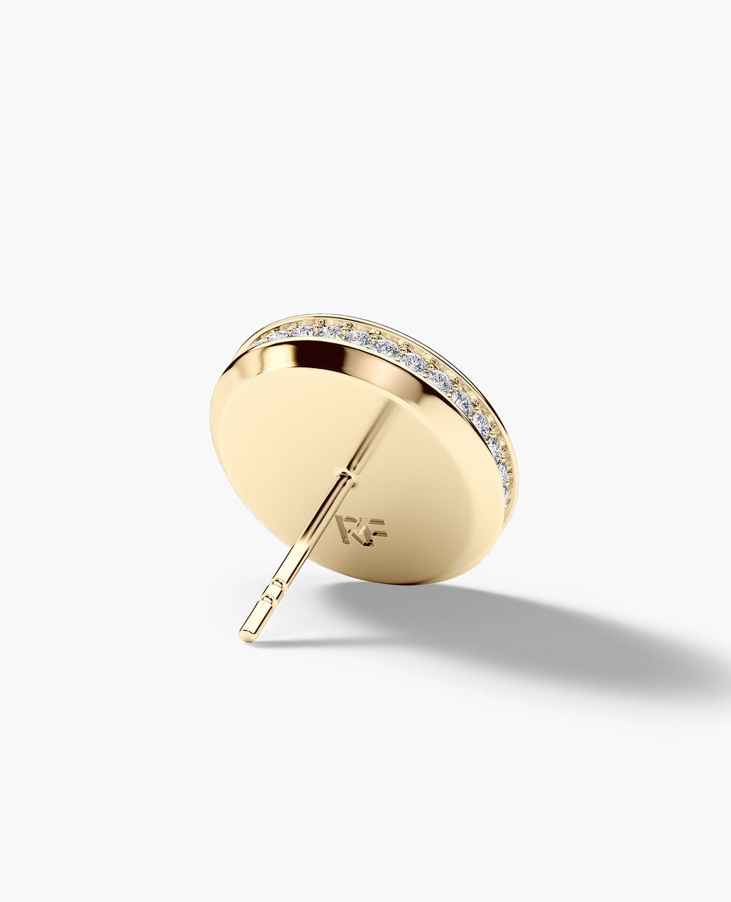 HALO Gold Round Cut Single Stud Earring with 0.50ct - 1.35ct Diamonds