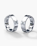 BARITE Gold Matching Diamond Wedding Band Set