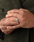 BARITE Gold Wedding Ring with 0.60ct Diamonds