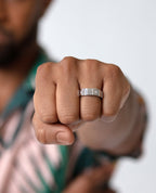 BARITE Gold Wedding Ring with 0.60ct Diamonds