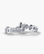 BOISE Gold Matching Diamond Wedding Band Set