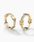 BOISE Gold Matching Diamond Wedding Band Set