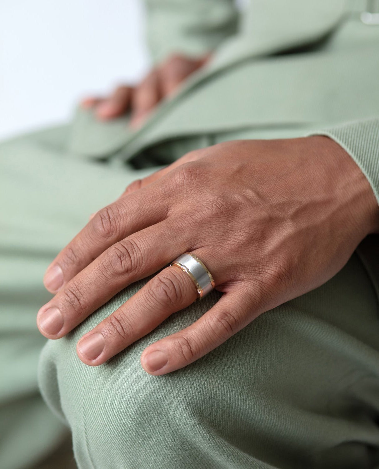 CABARRUS Two-Tone Gold Ring - Wide Version