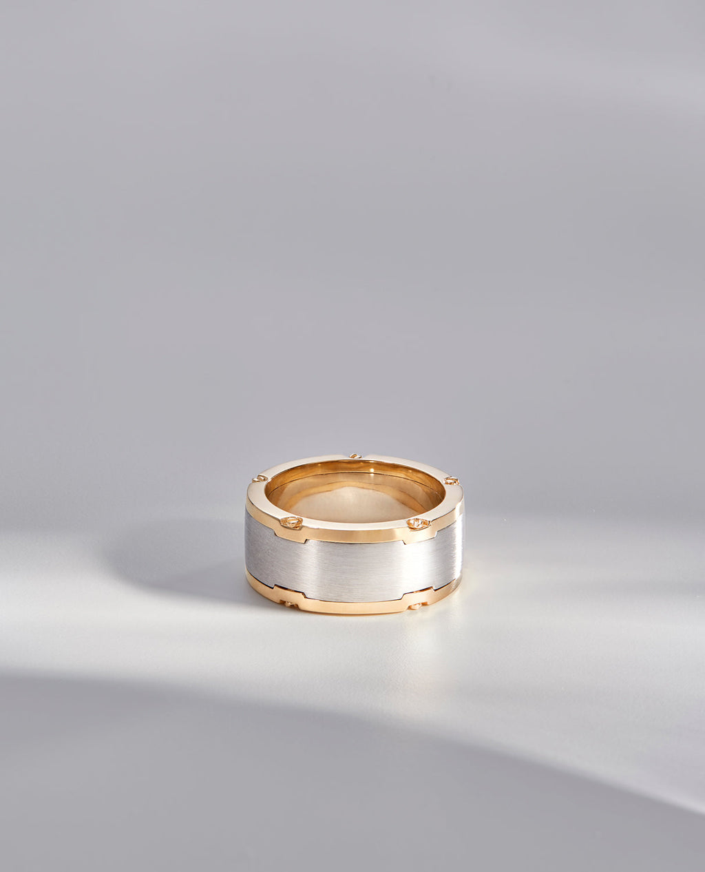 CABARRUS Two-Tone Gold Ring - Wide Version