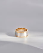 CABARRUS Two-Tone Gold Ring - Wide Version