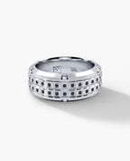 CALHOUN Gold Ring with 0.30ct Black Diamonds