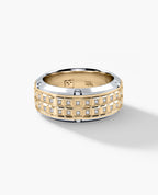 CALHOUN Two-Tone Gold Ring with 0.30ct Diamonds