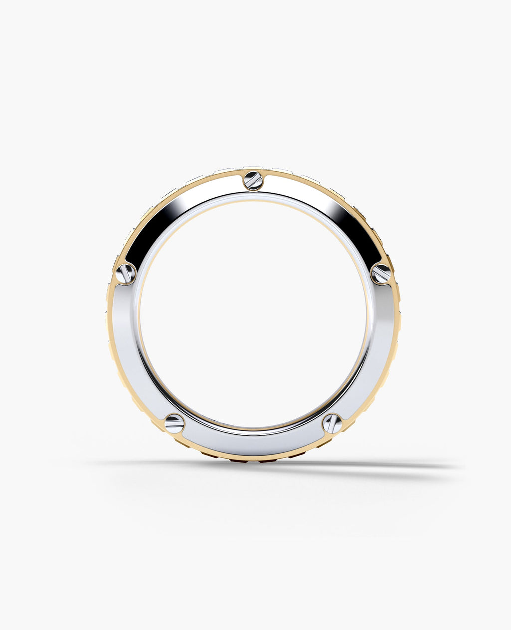 CALHOUN Two-Tone Gold Ring with 0.30ct Diamonds