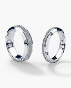 CORTEZ Gold Matching Diamond Wedding Band Set