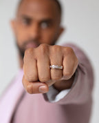 FAIRBANKS Two Tone Gold Wedding Ring