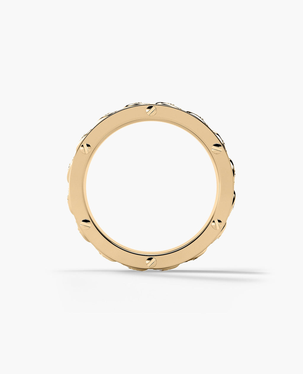 KENSINGTON Gold Cuban Link Ring with 1.45ct Diamonds