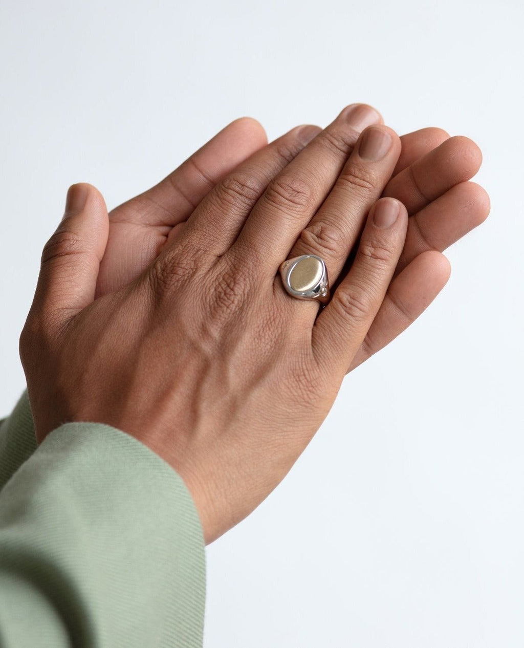 LODESTAR Two-Tone Gold Signet Ring