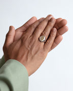 LODESTAR Two-Tone Gold Signet Ring