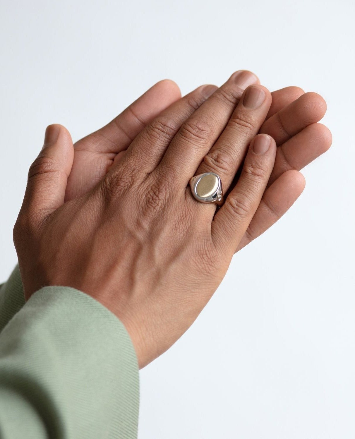 LODESTAR Two-Tone Gold Signet Ring
