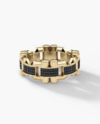 MOSS Gold Ring with 0.40ct Black Diamonds