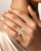 MOSS Gold Ring with 0.70ct Diamonds