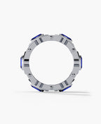 ARGONAUT Gold Ring with 3.80ct Sapphires and Diamonds