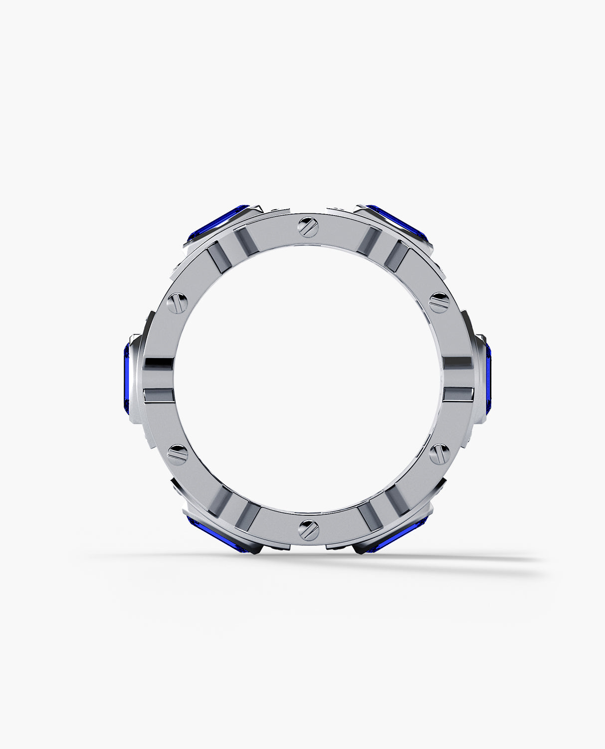 ARGONAUT Gold Ring with 3.80ct Sapphires and Diamonds