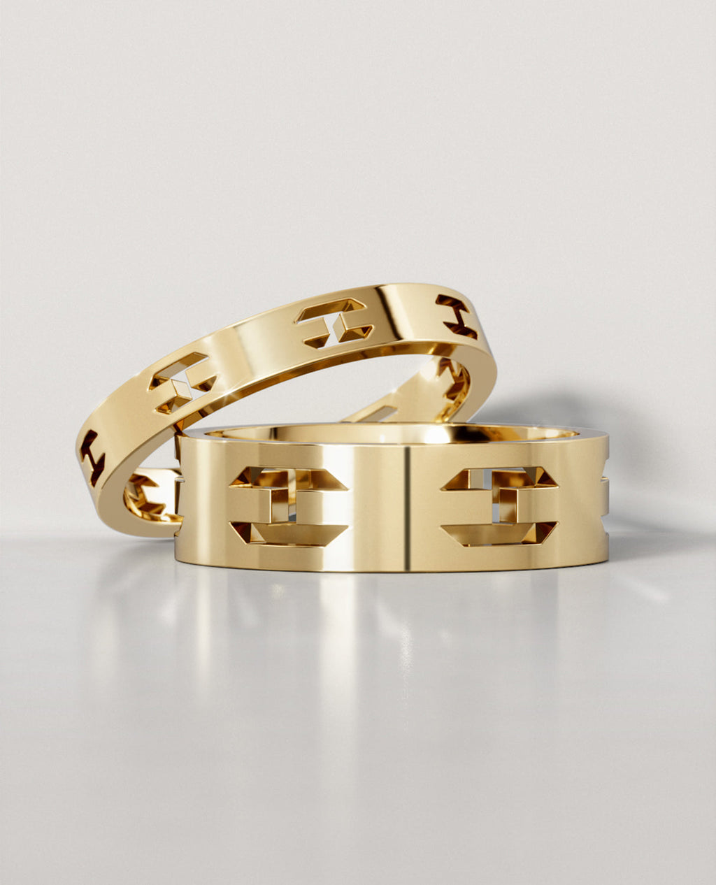 SHADOW BRIGGS Gold Ring - Wide Version