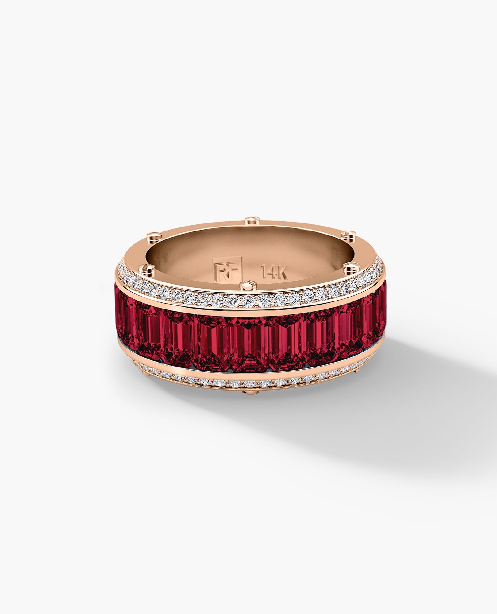 MONTE CRISTO Gold Ring with 11.60ct Rubies and Diamonds