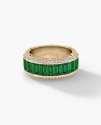 MONTE CRISTO Gold Ring with 11.60ct Emeralds and Diamonds