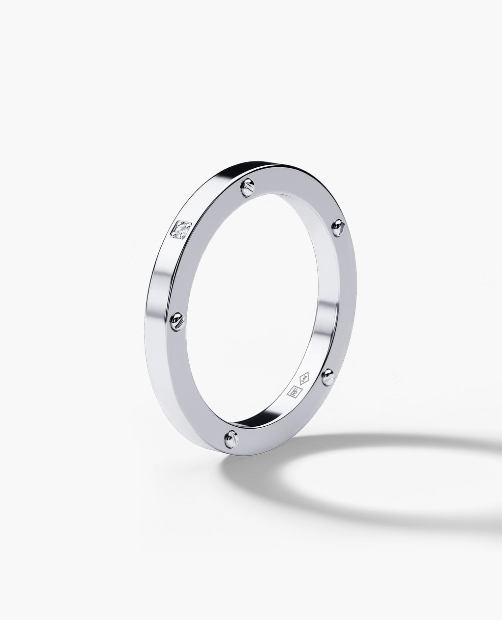 NORSE Gold Ring with Diamond - 2.5mm