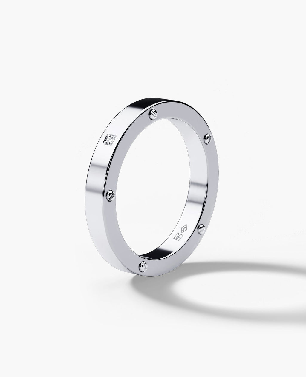 NORSE Gold Ring with Diamond - 3.5mm