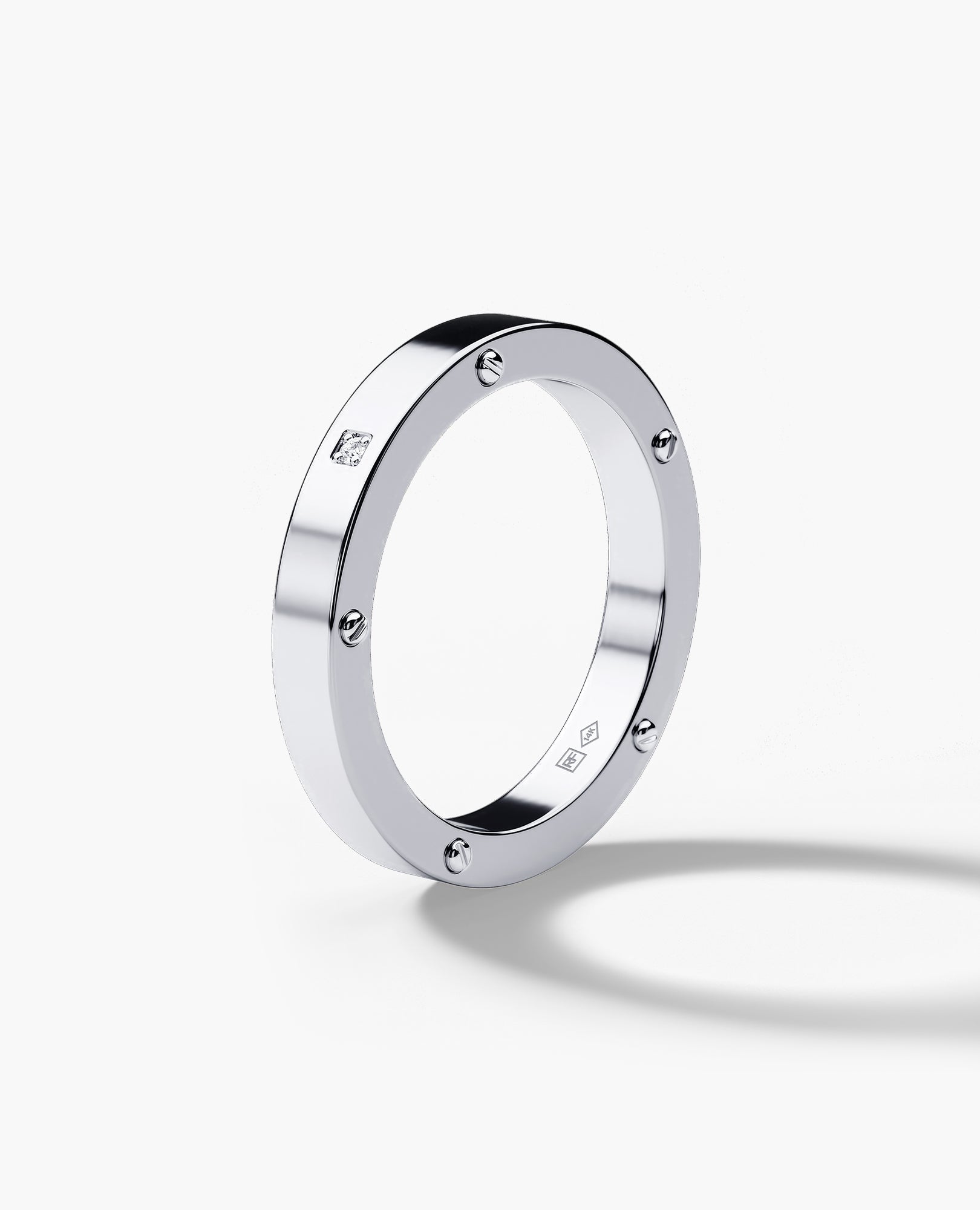 NORSE Gold Ring with Diamond - 3.5mm
