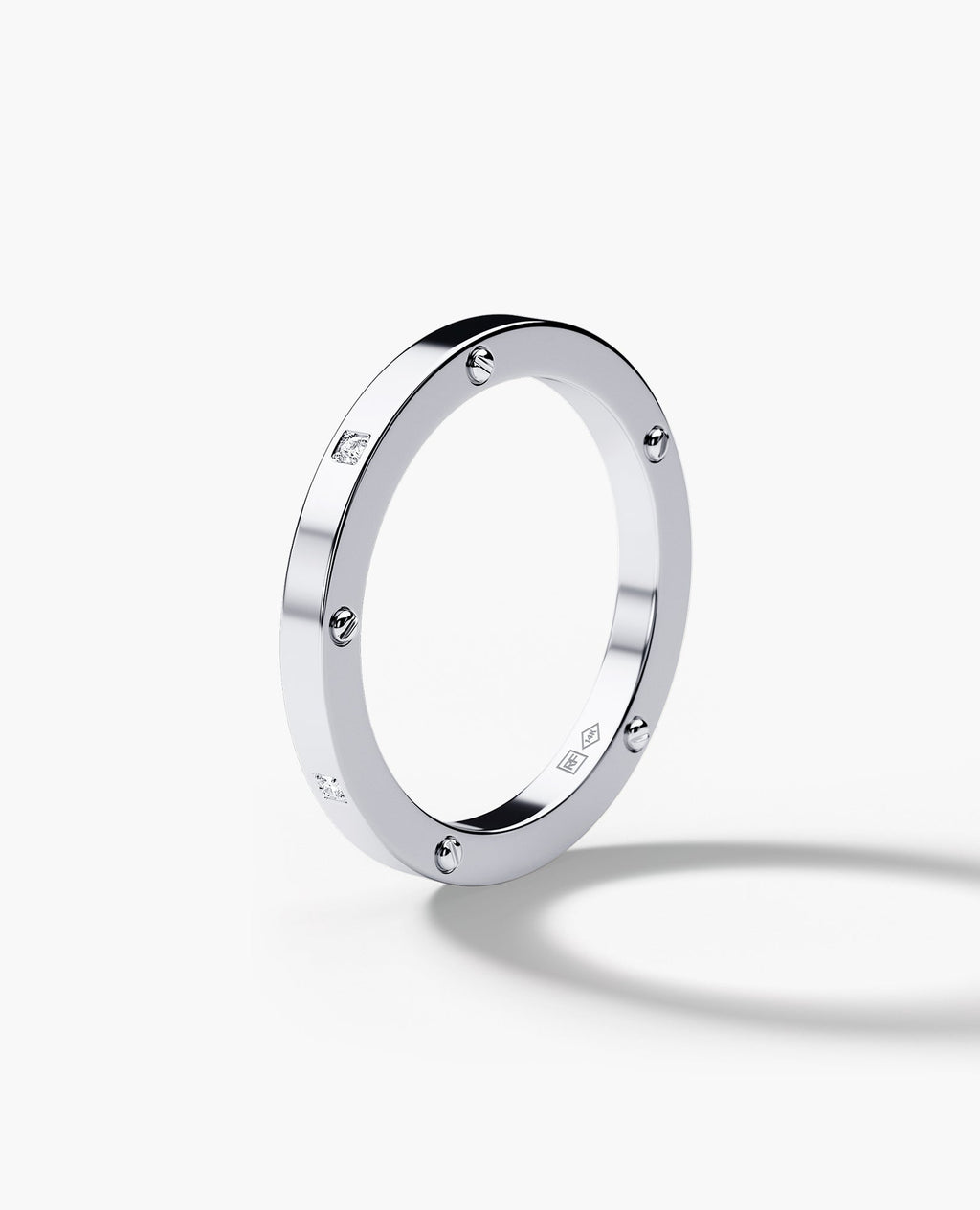 NORSE Gold Ring with 0.05ct Diamonds - 2.5mm
